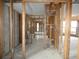 Interior view of a home undergoing remodeling, showcasing exposed framework at 7308 Mako Dr, Hudson, FL 34667