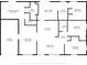 Detailed floor plan showcasing the layout of the home's rooms and dimensions at 7353 Banner St, New Port Richey, FL 34653