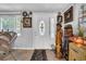 Entrance showcasing a decorative door, tile flooring, and nautical-themed decor at 7353 Banner St, New Port Richey, FL 34653