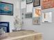 Office with nautical decor, lots of lighting and decorations at 7353 Banner St, New Port Richey, FL 34653