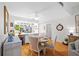 Dining area next to the kitchen with modern furnishings and decor at 1002 Caravel Ct, Tarpon Springs, FL 34689