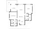 Detailed floor plan showcasing the layout of the house, including the primary bedroom, dining room, and living room at 1002 Caravel Ct, Tarpon Springs, FL 34689