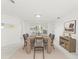 Dining room with a large table, modern decor, and lots of light at 1011 Altoona Ave, Spring Hill, FL 34609