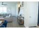 Welcoming home entryway featuring hardwood floors and an open floorplan at 15384 Caravan Ave, Odessa, FL 33556