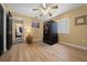 Bedroom featuring a ceiling fan, personal sauna, and neutral walls at 3542 Conifer Loop, Spring Hill, FL 34609