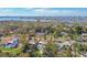 Scenic aerial view of a neighborhood with private pools and easy access to the bay and ocean at 400 72Nd S St, St Petersburg, FL 33707