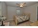 Cozy bedroom with desk, night stand and lamp at 4048 Orient Dr, Hernando Beach, FL 34607