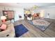 Expansive living room with wood floors and an open-concept design at 4048 Orient Dr, Hernando Beach, FL 34607