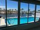 Enclosed pool offering stunning waterfront views at 4903 Forecastle Dr, New Port Richey, FL 34652