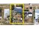 Aerial view of the property highlighting the yard and surrounding area at 506 8Th Ave Sw, Largo, FL 33770