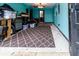 Spacious basement with vibrant walls and patterned floor covering at 506 8Th Ave Sw, Largo, FL 33770