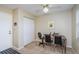 Bright home office area with dual closets and a ceiling fan to stay cool at 8110 Bismark Ct, Port Richey, FL 34668