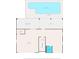 Floor plan of home showcasing pool, garage, screened porch, and bathroom at 8408 Damen Ln, Port Richey, FL 34668