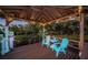 Relaxing waterfront dock area with seating and scenic views at 1616 Sea Breeze Dr, Tarpon Springs, FL 34689