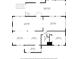Floor plan layout for first floor featuring kitchen, living room, dining area, bedroom, laundry and screened porch at 5319 Ray Dr, Weeki Wachee, FL 34607