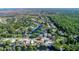 Picturesque aerial view of waterfront homes and canals, showcasing the community's unique waterfront lifestyle at 6183 Waverly Rd, Weeki Wachee, FL 34607