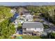 Aerial view of waterfront homes lining a canal surrounded by trees and lawn at 6183 Waverly Rd, Weeki Wachee, FL 34607
