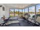 Spacious sunroom with views of the water, perfect for relaxing or entertaining at 6627 Leeside Isle, Hudson, FL 34667