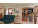 Lounge area near meeting hall has comfortable seating and stylish decor at 11140 Carriage Hill Dr # 3, Port Richey, FL 34668