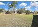 Large backyard with mature trees and cloudscape at 11257 Frigate Bird Ave, Weeki Wachee, FL 34613