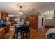 Well-designed kitchen with abundant storage, a breakfast bar, and dining area at 13024 Mohican Ave, New Port Richey, FL 34654