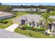 Attractive single-story home with well-maintained landscaping and a welcoming entrance at 18129 Baywood Forest Dr, Hudson, FL 34667