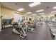 Well-equipped fitness center offering a variety of cardio machines and weight training equipment for a comprehensive workout at 18129 Baywood Forest Dr, Hudson, FL 34667