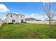Expansive backyard with a patio and full fencing, ideal for outdoor enjoyment at 30845 Penny Surf Loop, Wesley Chapel, FL 33545