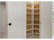 Walk-in pantry with white shelving provides ample storage space at 370 Tall Oak Trl, Tarpon Springs, FL 34688