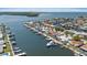 Waterfront community with private docks and boat lifts, providing direct access to open waters at 5000 Galleon Ct, New Port Richey, FL 34652
