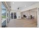 Spacious living area with sliding doors to outdoor patio and backyard at 5000 Galleon Ct, New Port Richey, FL 34652