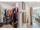 Organized walk-in closet providing ample storage space for clothing and accessories at 5388 Fez Ct, Brooksville, FL 34602