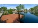 Scenic waterfront view from a private dock with calm waters at 6448 W Richard Dr, Weeki Wachee, FL 34607