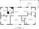 Floor plan showing layout of rooms and dimensions at 6448 W Richard Dr, Weeki Wachee, FL 34607