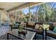 Relaxing screened-in patio with comfortable seating and outdoor view at 11227 Lakeview Dr, New Port Richey, FL 34654
