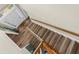 Bright entryway staircase leading to front door at 11227 Lakeview Dr, New Port Richey, FL 34654