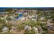 Scenic aerial view of the neighborhood, highlighting its waterfront location and lush surroundings at 120 Read St, Tarpon Springs, FL 34689