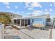 Backyard with patio and landscaping at 13604 Maria Dr, Hudson, FL 34667