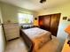 Cozy bedroom with double bed and closet at 2630 63Rd S Ave, St Petersburg, FL 33712