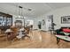 A cozy living room with hardwood floors and stylish furnishings at 4560 Lamson Ave, Spring Hill, FL 34608