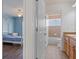 The hallway displays the bedroom and bathroom layouts of this home at 13140 Maycrest Ave, Weeki Wachee, FL 34614