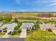 Aerial view of a residential neighborhood featuring manicured lawns and beautiful homes at 2336 Edelweiss Loop, Trinity, FL 34655