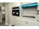 Modern kitchen design showcasing stainless steel appliances, sleek white cabinets, and elegant countertops at 2464 Australia E Way # 46, Clearwater, FL 33763