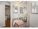 Bathroom featuring a single sink and decorative items at 3042 Gianna Way, Land O Lakes, FL 34638