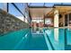 Screened in pool with covered patio at 3042 Gianna Way, Land O Lakes, FL 34638