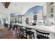 Spacious kitchen has stainless appliances, white cabinetry and eat-in dining area at 625 Lafayette Blvd, Oldsmar, FL 34677