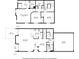 Detailed floor plan showcasing the layout of the home's two floors, including room dimensions at 7624 Red Mill Cir, New Port Richey, FL 34653