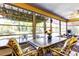 Inviting sunroom with large windows offering views of lush greenery and serene surroundings at 9925 Whitworth Ct, New Port Richey, FL 34655