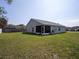 Spacious backyard featuring a screened in porch and a well maintained lawn at 10114 Briar Cir, Hudson, FL 34667