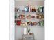 Well-organized pantry with shelving fully stocked with food items at 10114 Briar Cir, Hudson, FL 34667